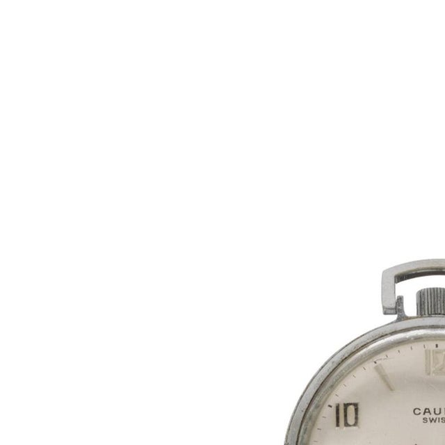 Pocket watch - Art Deco - Cauny. Swiss; 20th century. 'Cauny' steel case; mechanical movement. Not working. Diameter: 4 cm.