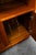 Wood Mid Century Danish Modern Bookshelf Media Cabinet Teak Shelves 2 Doors MCM Shelf For Sale - Image 7 of 12