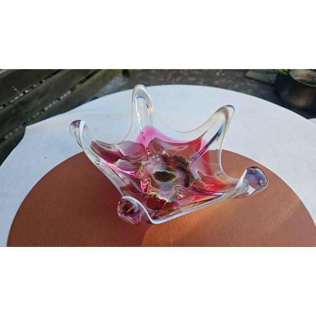 Glass Plate by Josef Hospodka for Chřibská Glassworks, 1960s For Sale - Image 3 of 6