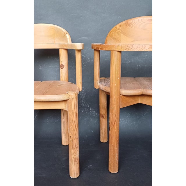 Wood Dining Chairs attributed to Rainer Daumiller, 1970s, Set of 2 For Sale - Image 7 of 10