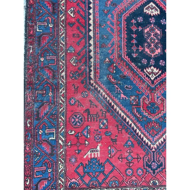 Vintage Distressed Hamadan Rug, 1950s For Sale - Image 9 of 18