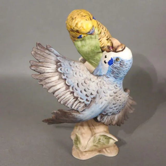 Porcelain Figure of Budgies by Göbel, 1970s For Sale - Image 6 of 6