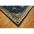 Textile Classic Ivory Blue Color Antique Floral Medallion Pattern Chinese Peking Rug For Sale - Image 7 of 9