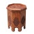 Asian Octagon Floral Relief Carving Side Table Stand For Sale - Image 4 of 8