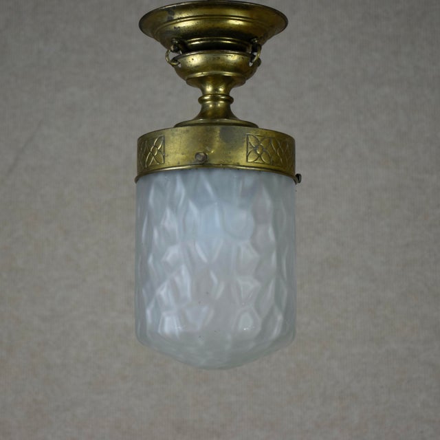 Art Nouveau Ceiling Lamp. Sweden, 1900s For Sale - Image 3 of 7