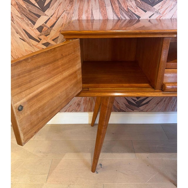 Polished Walnut Console Table from Melchiorre Bega, 1950s For Sale - Image 4 of 10