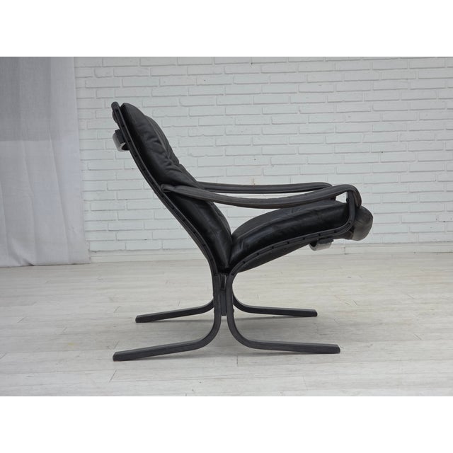 Norwegian Siesta Lounge Chair in Leather by Ingmar Relling for Westnofa, 1970s For Sale - Image 11 of 18