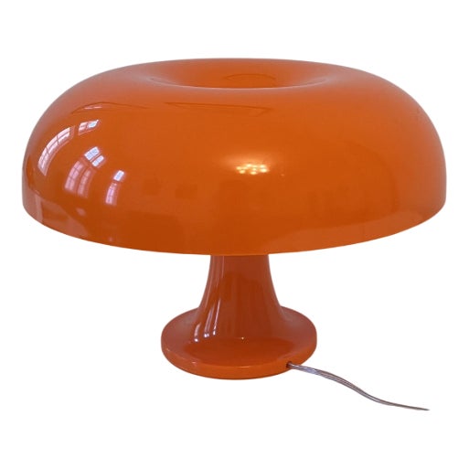 Vintage Nessino Table Lamp in Orange by Giancarlo Mattioli for Artemide, 2010s For Sale
