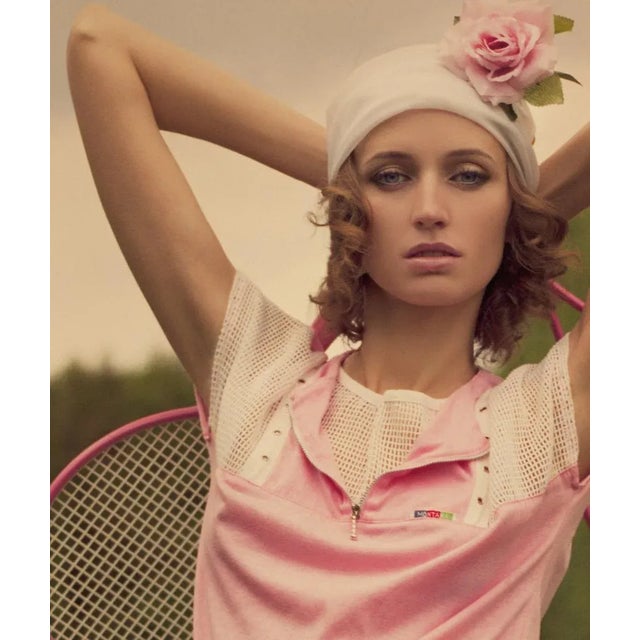 Dasha & mari - tennis - limited edition 30x30'' inches oversize c print - numbered and stamped limited to 100 only....