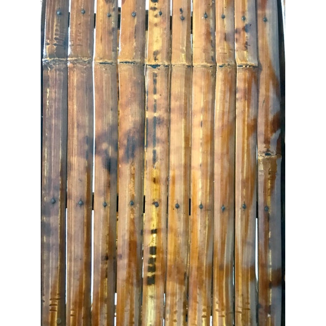 Four Tier Traditional Rustic Bamboo Bookcase or Shelving For Sale - Image 10 of 10