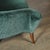 Art Deco Scroll Form Lounge Chair W/ Walnut Supports in Viridian Velvet Mohair For Sale - Image 16 of 18