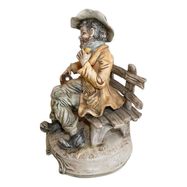 Vintage Porcelain Figurine from Capodimonte, 1970s For Sale