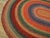 1930s Multicolor Folk Art Antique Oval American Braided Rug 6'10" X 9'2" Cotton Carpet For Sale - Image 9 of 15