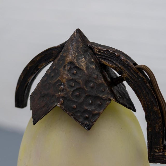 French Art Deco Table Lamp from Verrerie d'Art Degué, 1930s For Sale - Image 15 of 18