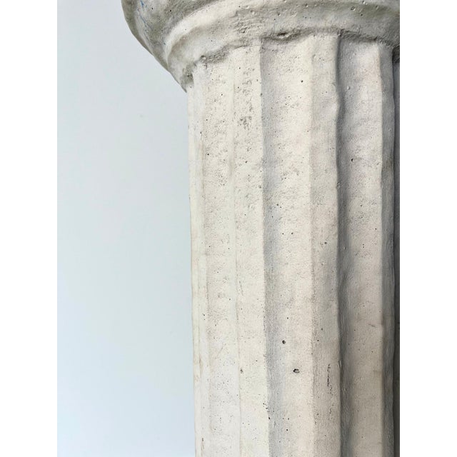 Neoclassical Plinth with Fluted Column For Sale - Image 6 of 9