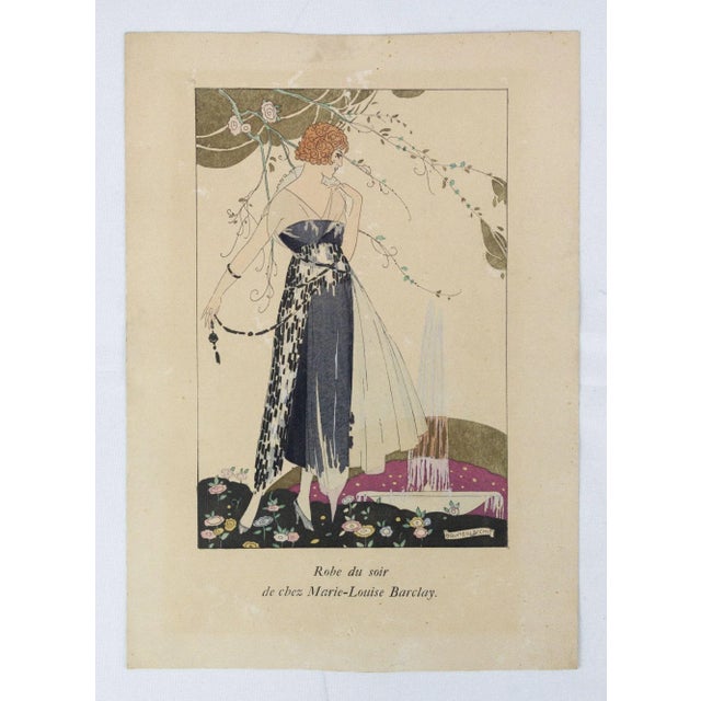 Umberto Brunelleschi, Robe du Soir, Engraving, 1920 For Sale - Image 3 of 3