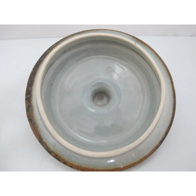 Ken Edwards El Palomar Blue Bird Tonala Pottery Large Canister Bean Pot With Lid For Sale - Image 9 of 11