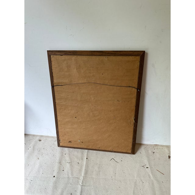 Tan 1970s Signed and Framed Tlaquepaque Pastel Drawing For Sale - Image 8 of 8