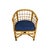 Mid 20th Century Mid-Century English Bamboo Barrel Back Arm Chair With Upholstered Seat For Sale - Image 5 of 5