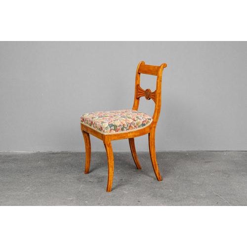 Brown Biedermeier Chairs, Set of 5 For Sale - Image 8 of 17