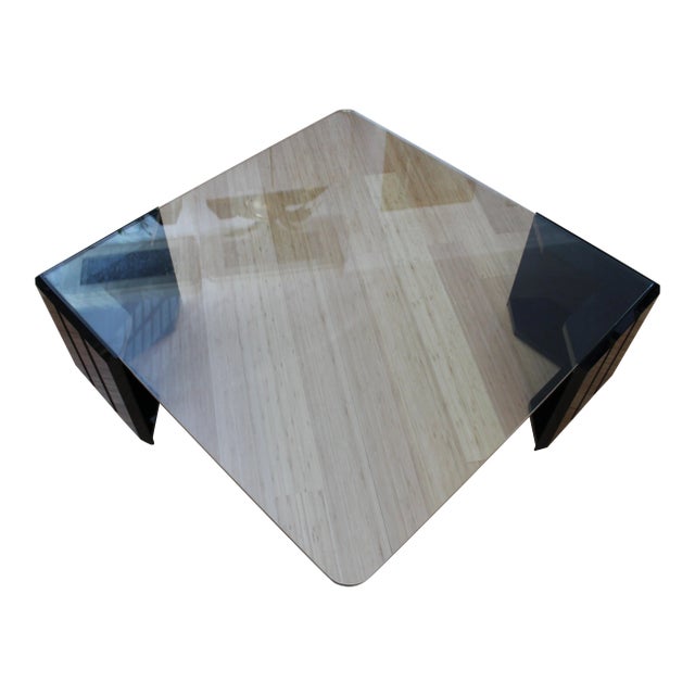 Haziza Style Modern Black Acrylic Coffee Table For Sale