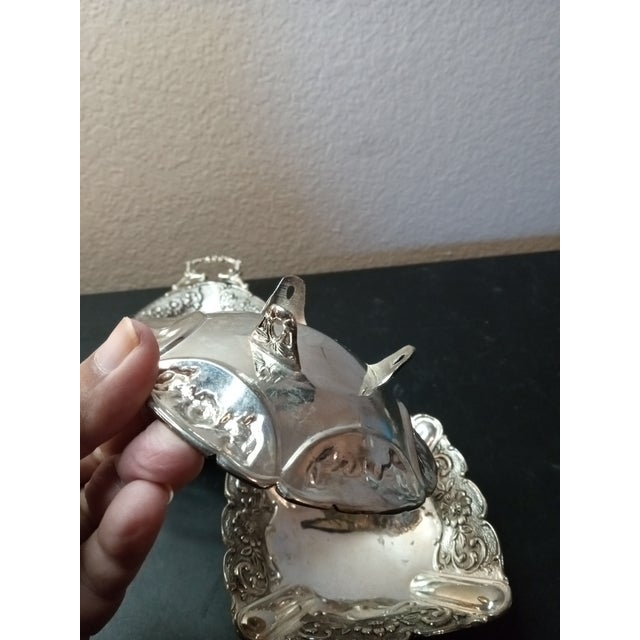 1960s Silverplated Footed Trinket Holders- Set of 3 For Sale - Image 4 of 8