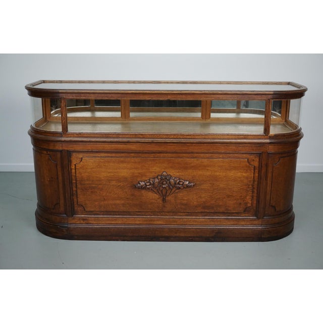Antique Early 20th Century French Oak Jewelry Cabinet For Sale - Image 14 of 18