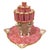 Early 20th Century Antique Carl Thieme Dresden Pink Porcelain Cherub Cigarette Holder / Flower Frog Vase For Sale - Image 5 of 14
