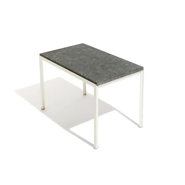 T-Angle Side Table with Marble Plate in the style of Florence Knoll For Sale - Image 4 of 8