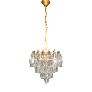 Murano Poliedri Chandelier from Carlo Scarpa Design, 1990 For Sale