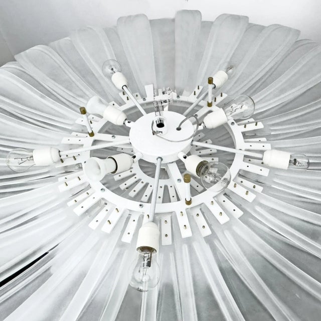 Mid-Century Modern Italian Murano Glass Margherita Ceiling Light, 1990s For Sale - Image 7 of 8