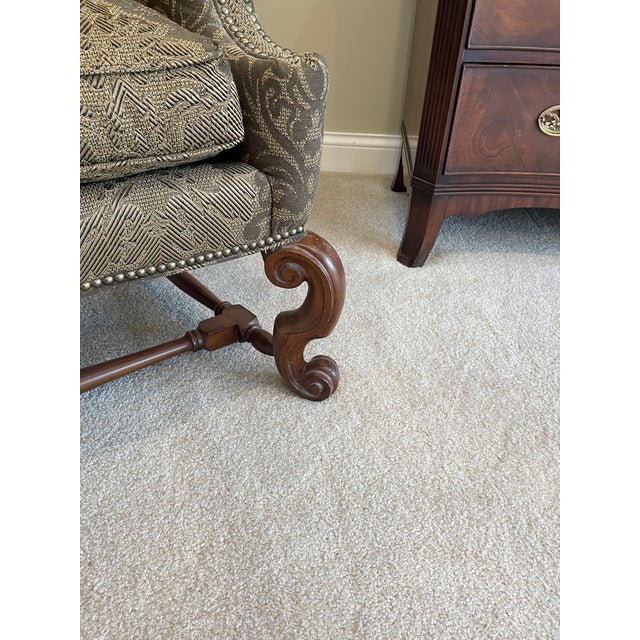 Ferguson Copeland Custom Wing Back Chair For Sale In Minneapolis - Image 6 of 13