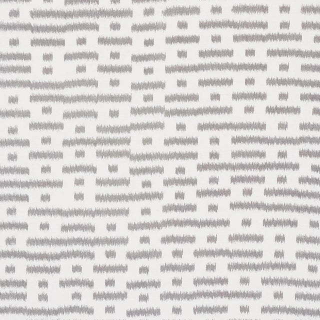 Schumacher Sample - Schumacher Abstract Ikat Fabric in Charcoal For Sale - Image 4 of 4