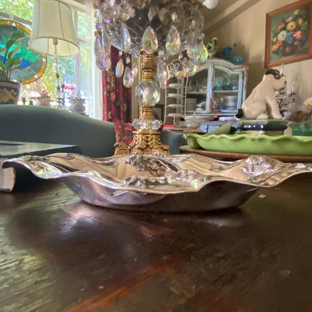 Antique 1899 Wilcox Silver Plated Art Nouveau Daffodil Centerpiece Bowl #9111 For Sale - Image 12 of 12