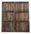 Vintage Carved Wood Doors | Rustic Farmhouse Barn Door With Architectural Detail 80x36 For Sale