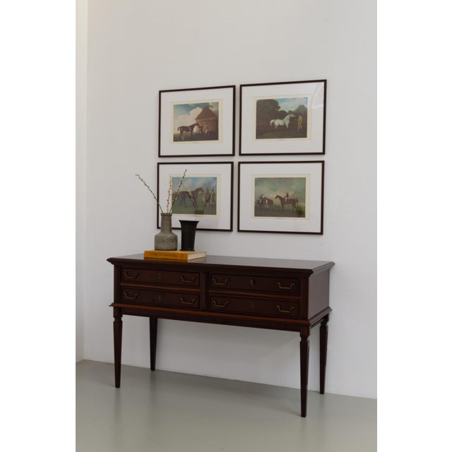 Framed Print of Grey Horse by George Stubbs, late 20th Century. Vintage print of George Stubbs painting featuring...