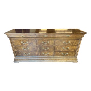 Henredon Charles X Hardwood Twelve Drawer Dresser in Great Condition For Sale