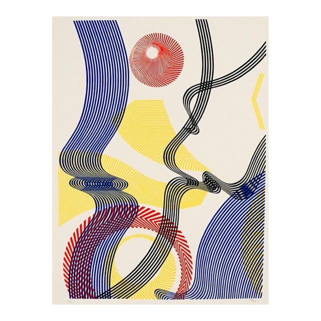 Abstract Modern Colorful Lithograph by Titus For Sale