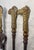 Set of 3 Antique 1800s Brass Steel Figural Dragon Fireplace Tools Poker Tong For Sale In New York - Image 6 of 15