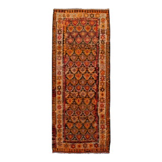 Mid-20th Century Vintage Kilim Runner Rug 3' 11" X 10' For Sale
