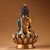 Bronze Vintage Gilt Bronze Shakyamuni Buddha Statue on Lotus Base - Asian Sculpture For Sale - Image 8 of 9