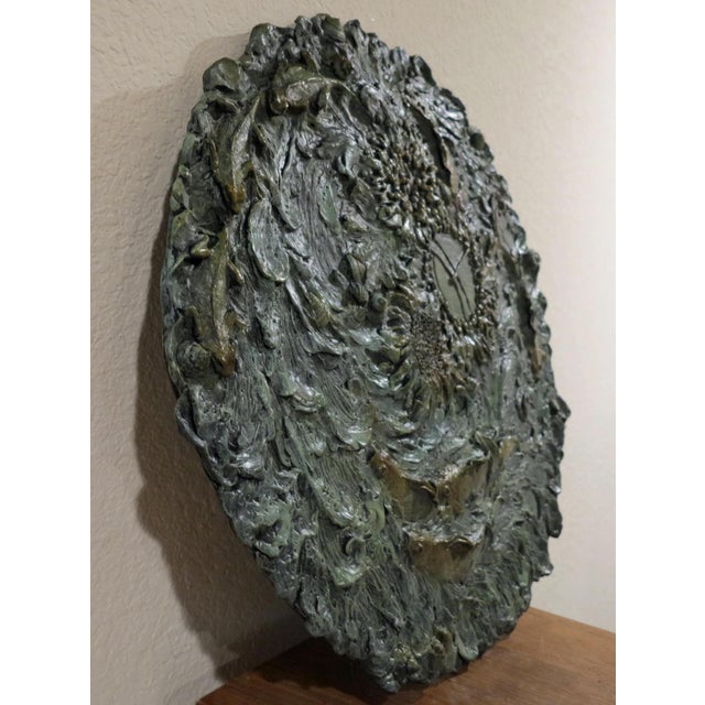William Sharles Original Polychrome Bronze Wall Hanging Sculpture of Fish and a Dragonfly For Sale - Image 4 of 6