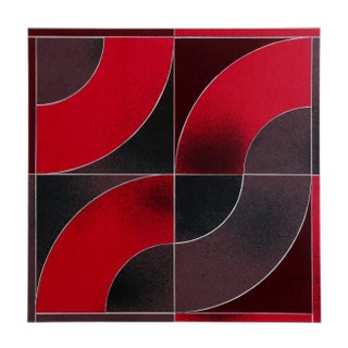 Gordon House, Red Arcs, Silkscreen For Sale