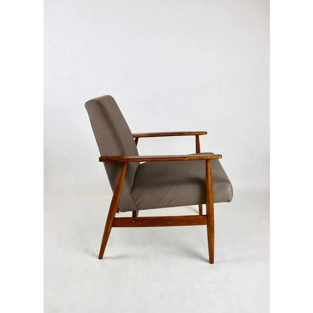 Brown Fox Lis Chair in Light Chocolate Brown Velvet, 1970s For Sale - Image 8 of 9