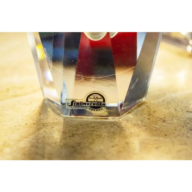 Glass Vases by Asta Strömberg for Strömbergshytt, 1960s, Set of 2 For Sale - Image 14 of 16