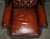 Brown Chesterfield Wingback Swivel Office Chair in Hand-Dyed Leather from Harrods London, 1970s For Sale - Image 8 of 18