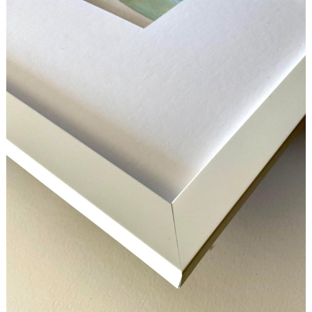 Green 2024 Contemporary Abstract Paintings on Paper Set of Three by Artist r.k. Red For Sale - Image 8 of 8