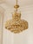 24k Gold-Plated Brass and Crystal Chandelier from Palwa, Germany, 1960s For Sale - Image 11 of 11