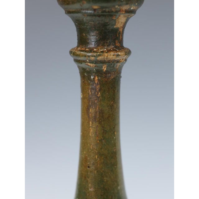 Wood French Painted Wood Altar Candlesticks, 1780, Set of 2 For Sale - Image 7 of 13