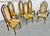 This listing is for a set of six Mid-Century Modern Gothic Style Walnut Dining Chairs. Featuring a high back gothic style...